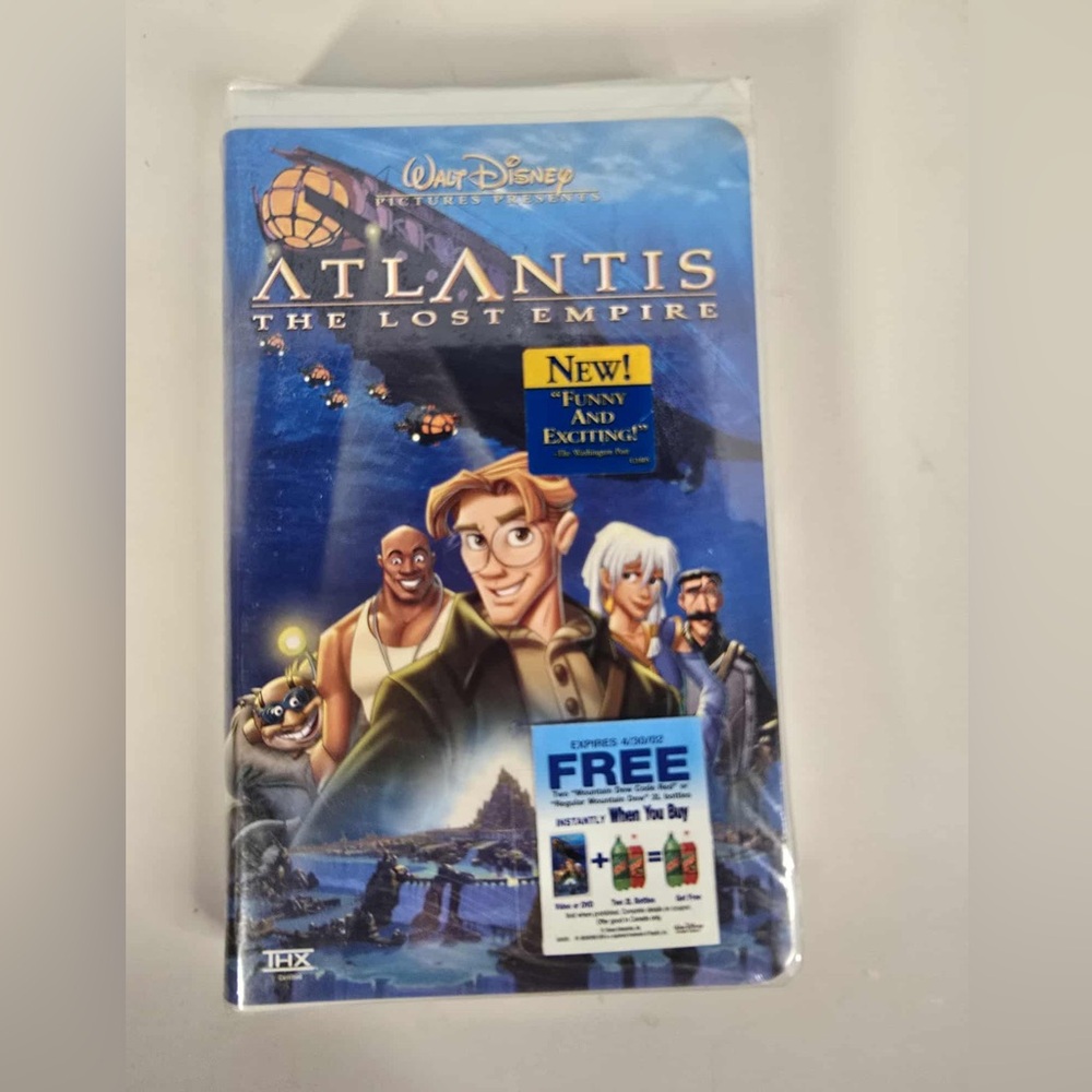 Atlantis The Lost Empire (VHS, 2002, Walt Disney Home Video) animated feature